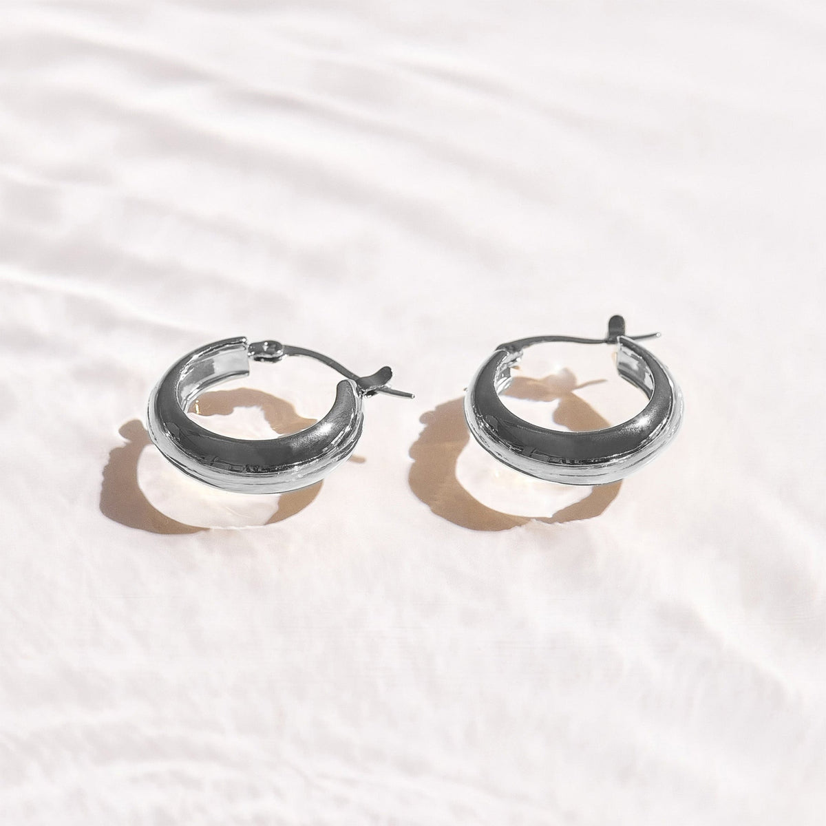Chunky Dome Hoop Earrings
