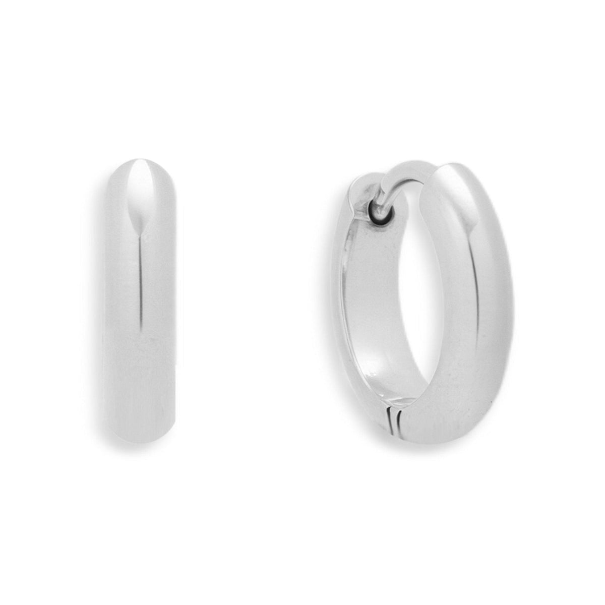 Smooth Curve Hoop Earrings - EVRYJEWELS