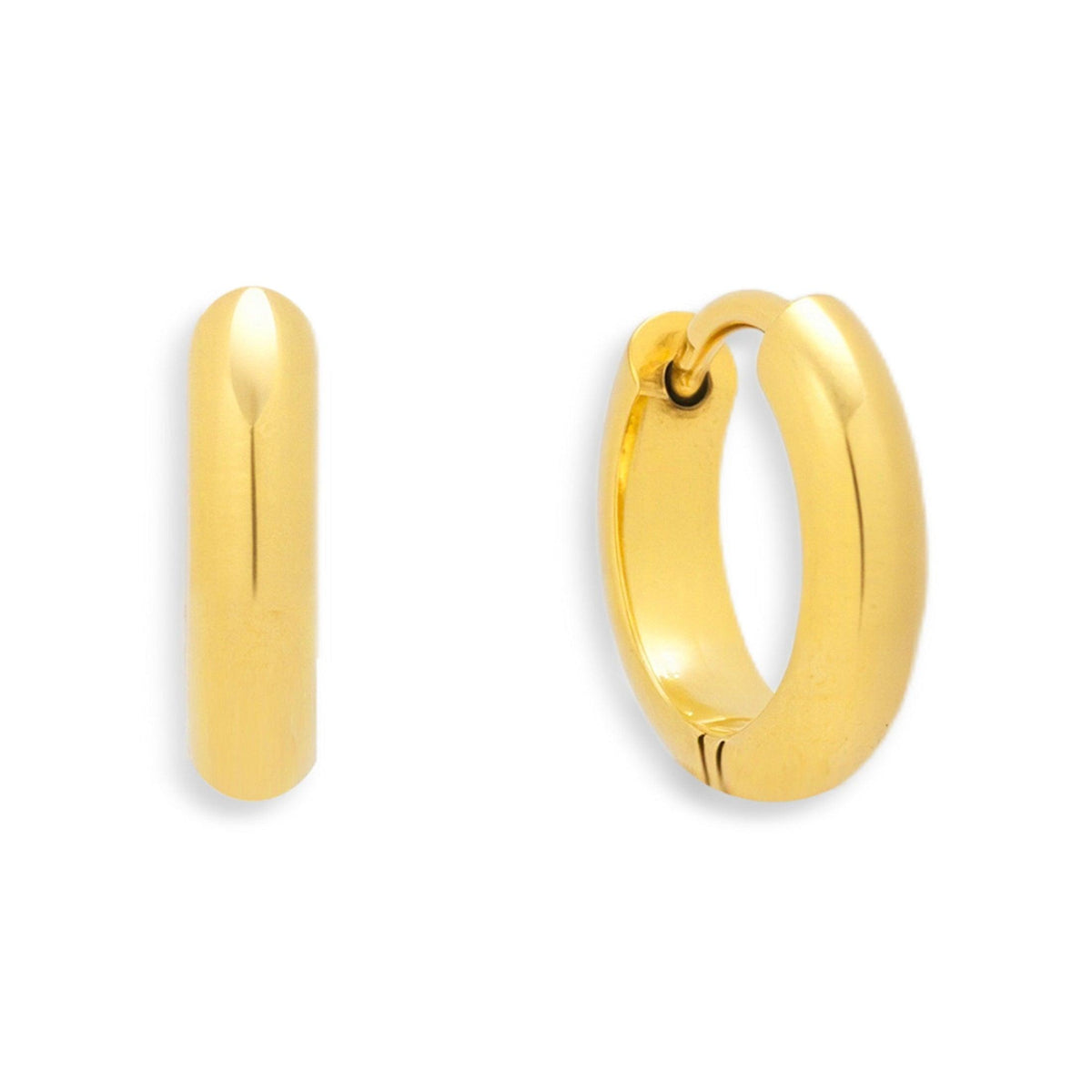 Smooth Curve Hoop Earrings - EVRYJEWELS
