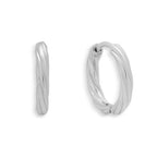 Twist Texture Huggie Hoop Earrings - EVRYJEWELS