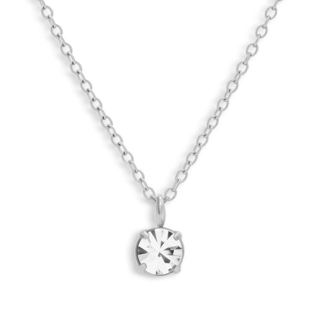 Solitaire Crystal Necklace - EVRYJEWELS