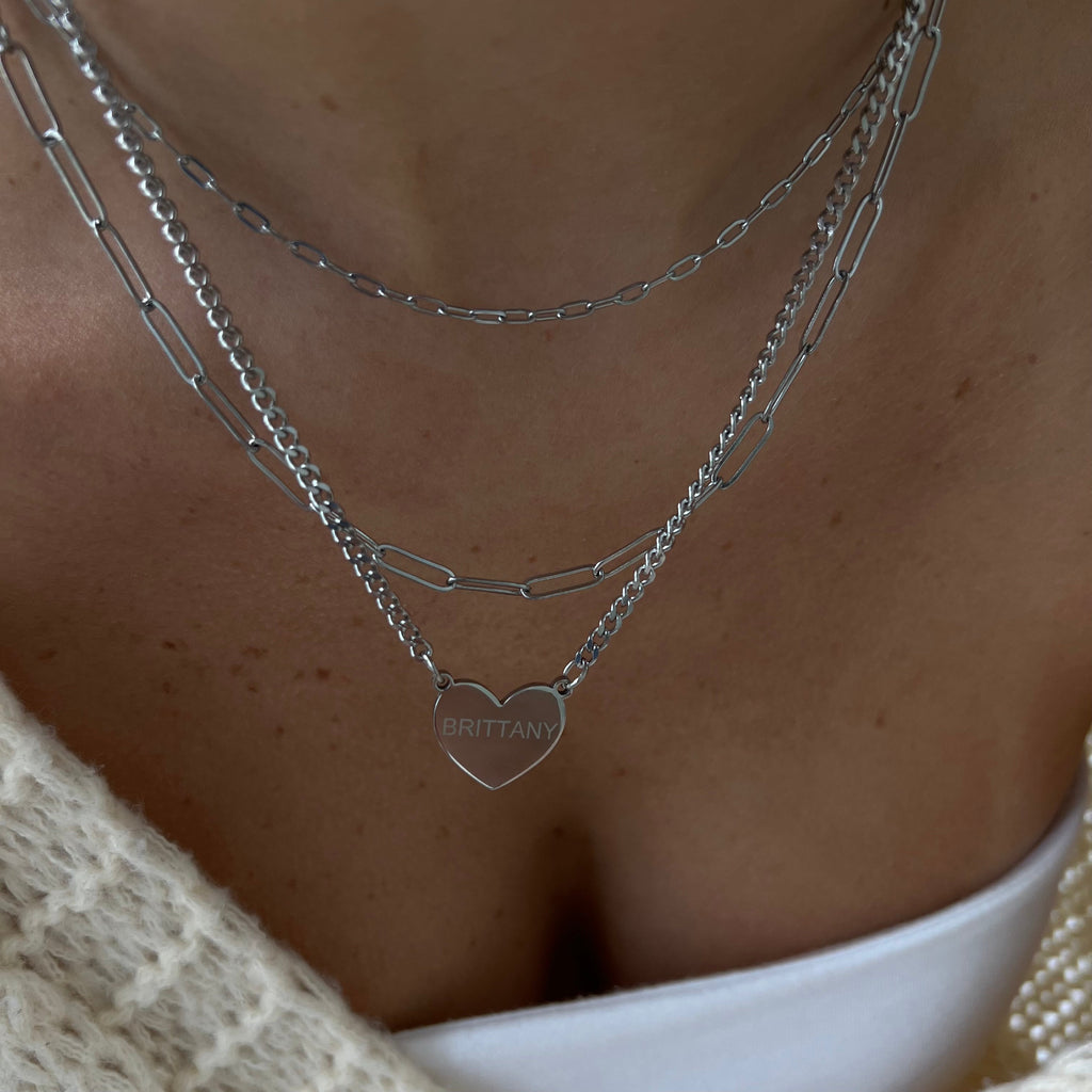 Custom/Personalized Heart Necklace - EVRYJEWELS