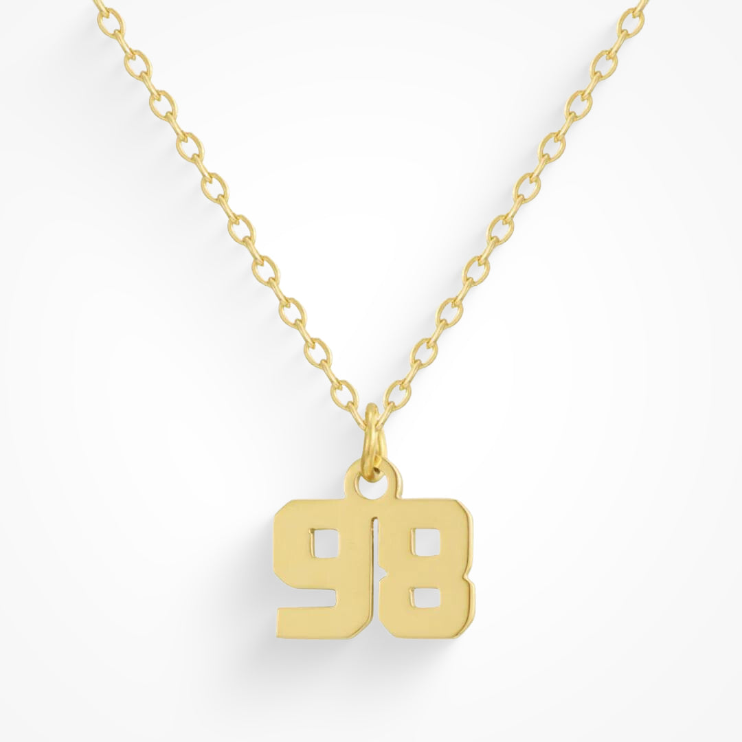 Custom/Personalized Number Pendant Necklace - EVRYJEWELS