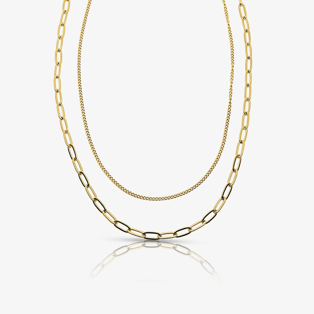 Perfect Pair Double Layered Necklace - EVRYJEWELS