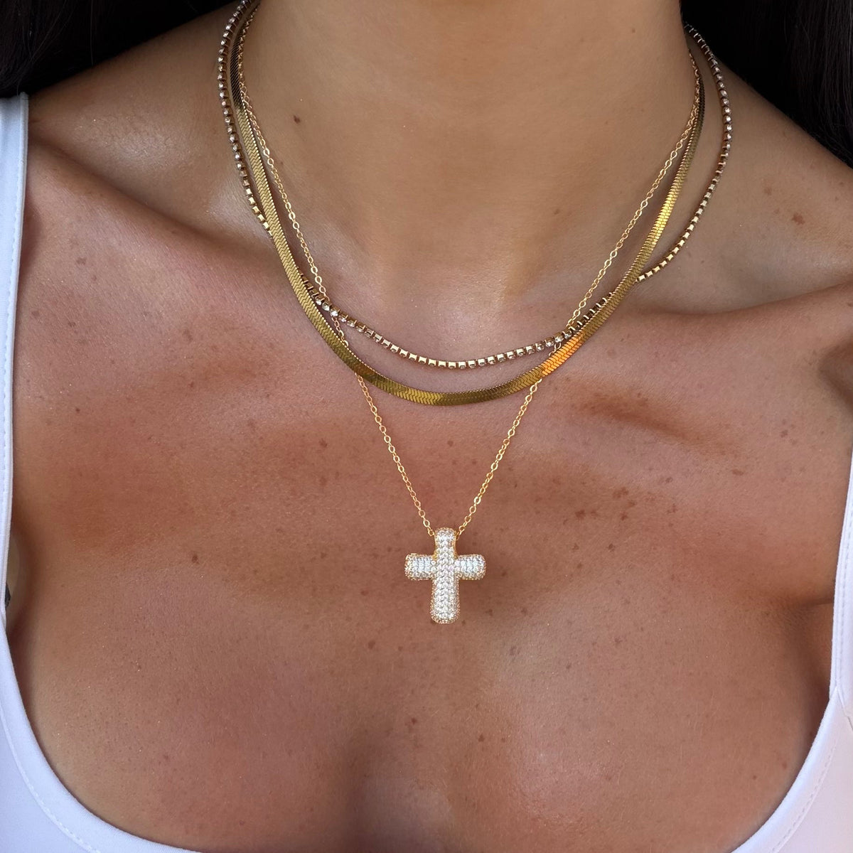 Forever Blessed Cross Necklace