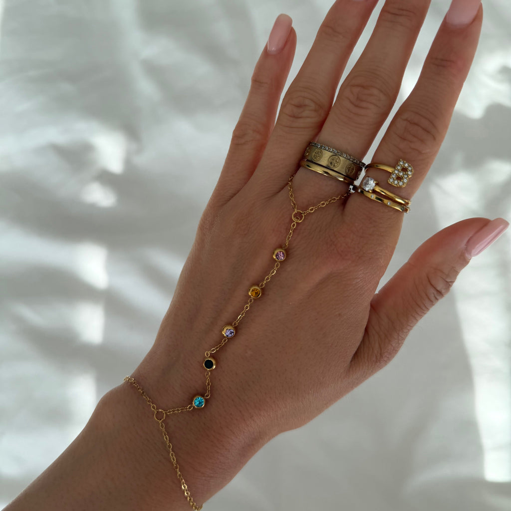 Prism Multicolor Hand Chain - EVRYJEWELS