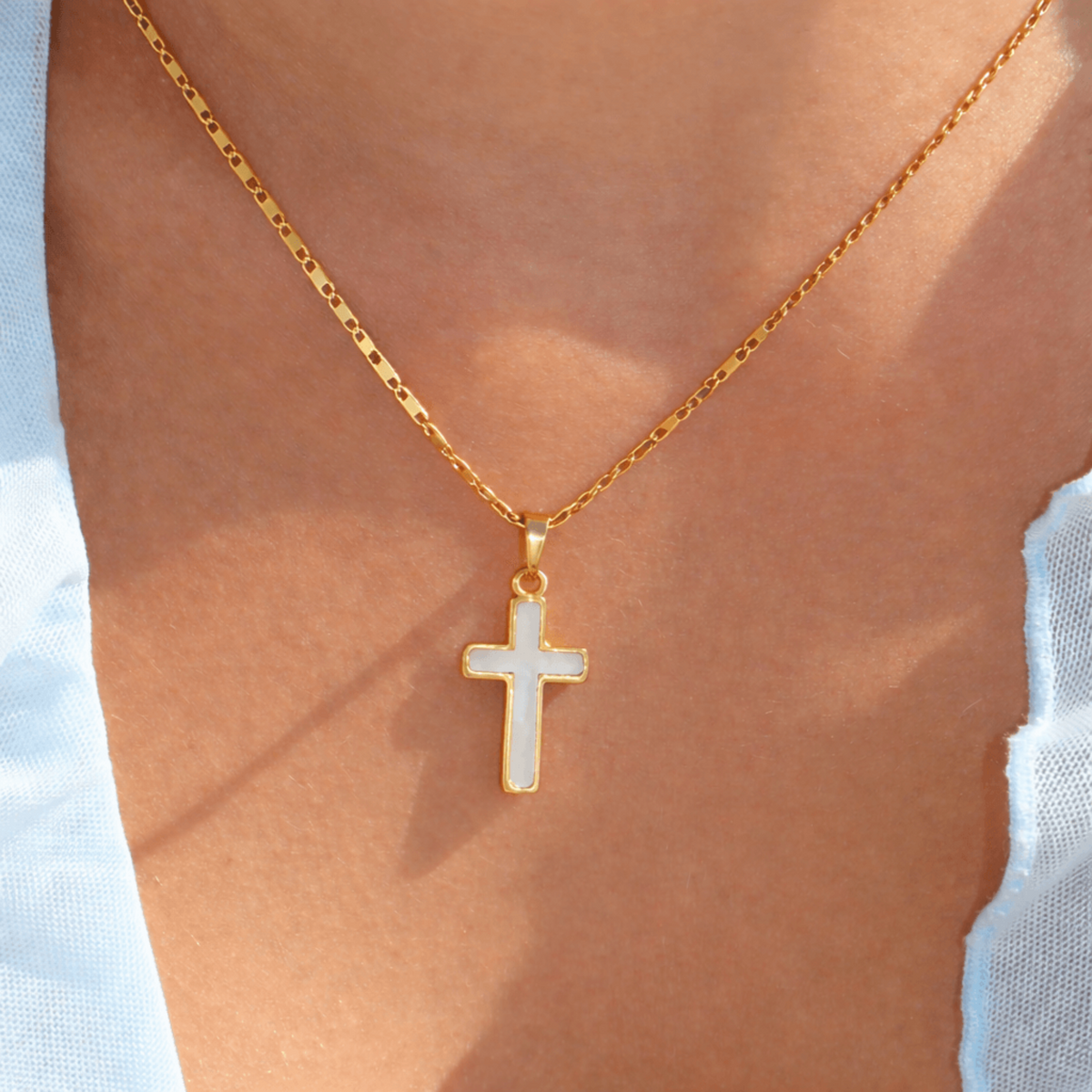 Aura Cross Necklace - EVRYJEWELS