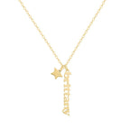 Custom/Personalized Mini Vertical Charm Nameplate Necklace - EVRYJEWELS