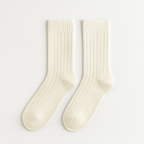Essential Ribbed Crew Socks - EVRYJEWELS
