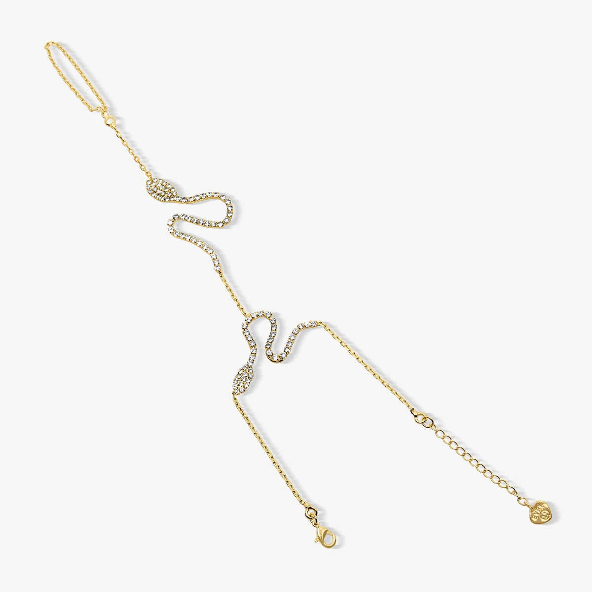 Moonlit Serpent Hand Chain